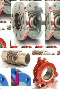 Kompansatörler Standart Axial Expansion Joints Çelik, Paslanmaz Çelik Steel, Stainless Steel Flanşlı, Kaynak Ağızlı, Dişli