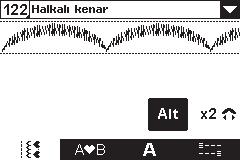 Uzatma Uzatma, saten dikişleri uzatmak için kullanılır. Tüm dikiş daha uzun olur ancak yoğunluk aynı kalır. Seçili dikiş için uzatma mevcutsa ekranda Alternatif (Alt) simgesi (A) görünür.