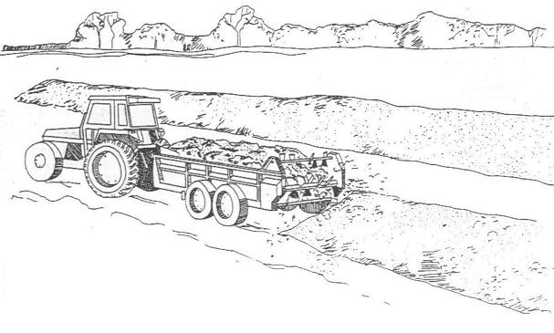 4.3.2 Gübre Yayıcıları Çiftlik kompostlamasında sıralı yığının bir gübre yayıcı ile karıştırılması ve teşkil edilmesi iyi bir seçenektir.