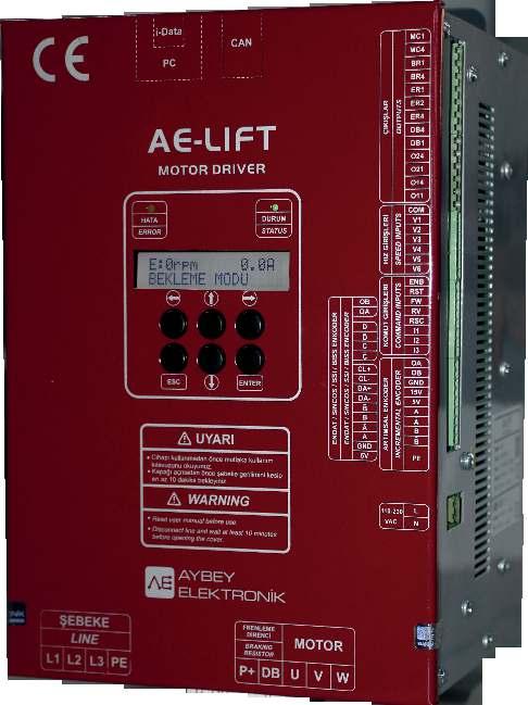 AELIFT HIZ KONOL ÜNİTESİ AELIFT SPEED CONOL UNIT AE-LIFT asansör motoru sürmek için özel olarak geliştirilmiş bir frekans invertörüdür.