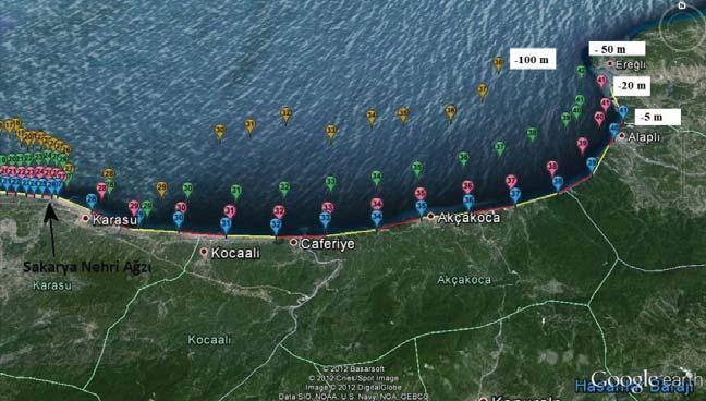 b) Sakarya nehrinin doğusu Şekil 15 Sakarya Nehri