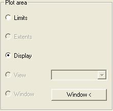 * Plot Area: Çizimin hangi kısmını çıktıya yollayacağımızı bu bölgede belirleriz. Buradaki radyo düğmeli seçenekler, çizimin hangi bölümünü çıktıya göndereceğimizi seçmemizi sağlar.