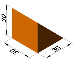 ) Specify corner or [Cube/Length]: @30,50 (dik dörtgenin karşı köşe uzunlıklarını koordinat değeri olarak giriyorum..) Specify height: 20 (Yüksekliğini giriyoruz ve enter.