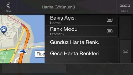 Haritalar, Navigasyon görüntüsü üzerinde gerçek yaşamdaki yollarda kullanılan işaretlere benzer sürücü uyarı bilgileri içerebilir.