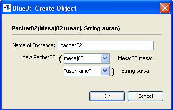 Apelati metodele getmesaj(), getsursa() si tostring() pentru obiectul tip Pachet02.