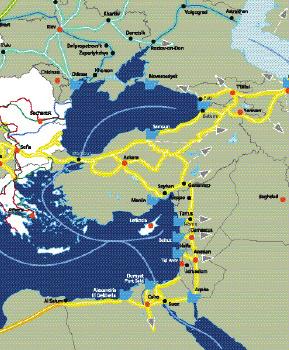 AB Komisyonu, yeni ulaşım şebekelerinin inşası yanında, bu inşaatların hiç bir gecikme yaşanmadan tamamlanmasının da hayati önem arz ettiğini belirtmektedir. Harita 21.