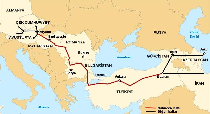 65 Nabucco Gaz Boru Hattı Şirketi (Nabucco Gas Pipeline International) 136 kurulmuştur. Şirketin ortakları BOTAŞ, Bulgargaz, Mol Plc.