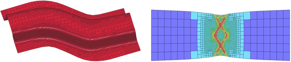 Isıl temas 3D kabuk adaptasyonu için mesh iyileştirme Sonlu eleman analizinde bazen parçada lokal olarak mesh iyileştirme veya tam parçada mesh iyileştirme yapmak faydalı olmaktadır.