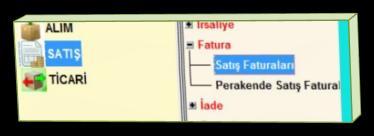 yapılacak fatura ile ilgili adımlardan gerekli işlemler yapılır.