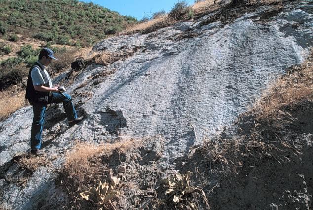 Oluklar (Corrugations) Büyük ölçekli bir çok normal fay kayma yönüne koşut/yarıkoşut, eğim yönünde dalımlı çok sayıda sırt ve yiv/saban izi şeklindeki oluklarla karakterizie olurlar.