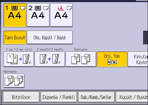 3. Fotokopi Harmanla Makine kopyaları sırasıyla setler halinde toplar.