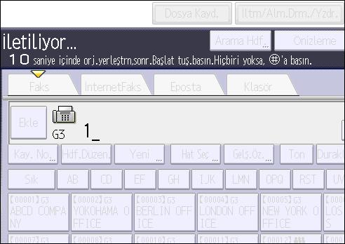 Hedef Bağlantısını Kontrol Ederken İletim (Anında İletim) Şaryo Camını Kullanarak Orijinalleri Gönderme (Anında İletim) 1. [Anı.İltm.] düğmesine basın. 2.