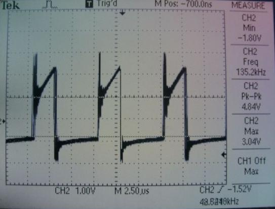 81 8.3 Uygulama Devresi Ölçüm Sonuçları Bu kısımda uygulama devresinin ölçüm sonuçları yer almaktadır. Giriş gerilimi 0VAC, çıkış ise 300VDC 0.93A dir.