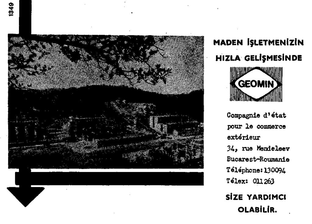 GEOMIN, en Modern teknolojiyi ve en etkili metodlan uygulayan komple tesisler yardımıyla, maden cevheri yataklarının işletilmesini sağlar.