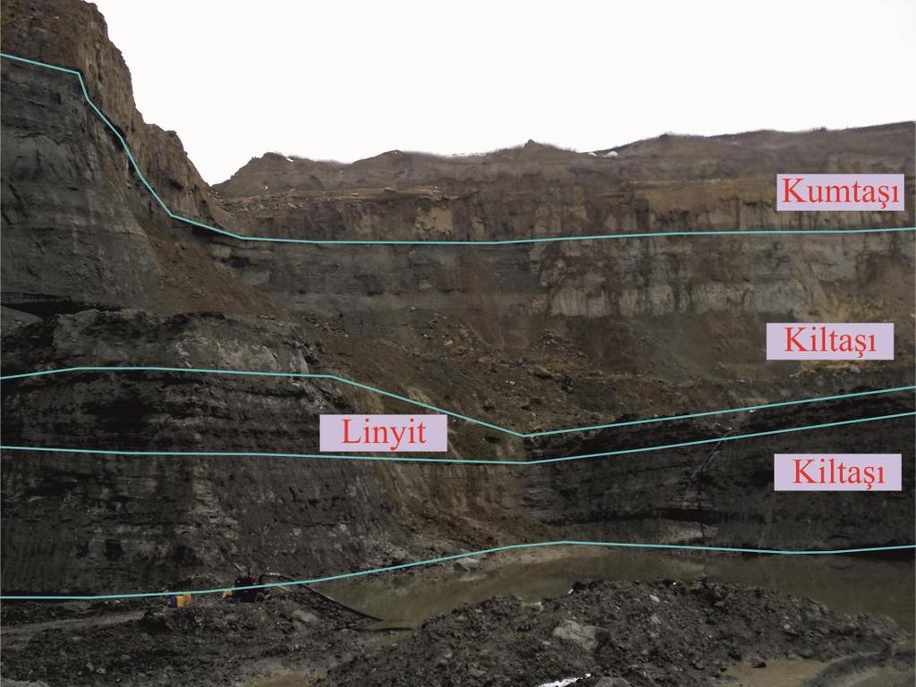 4.1 İbrice Bölgesi İbrice köyündeki kömüraltı kili örnekleri Pullukçu Maden İşletmeleri bünyesinde işletilmekte olan ocağın 5. linyit seviyesinin hemen altından alınmıştır. Bu linyit seviyesi 80 cm.