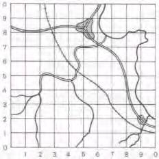 Kartografya Bölüm 3 3..3 Grid Bir haritadaki grid, birbirini dik kesen düz çizgiler sistemidir (Şekil 3.7).