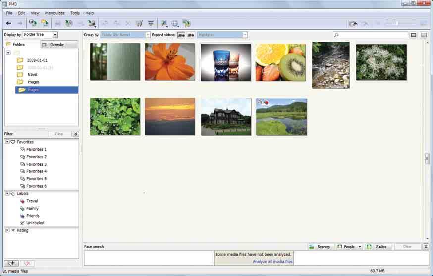 Görüntüleri bilgisayara alma 1 Fotoğraf makinesi ve bilgisayar arasında USB bağlantısı kurun Otomatik olarak, PMB yazılımının [Import Media Files] ekranı görünür.