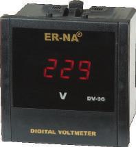 DV-72 DV-96 DV6-72 DV6-96 REG-72C 1x3 hane, dijital voltmetre