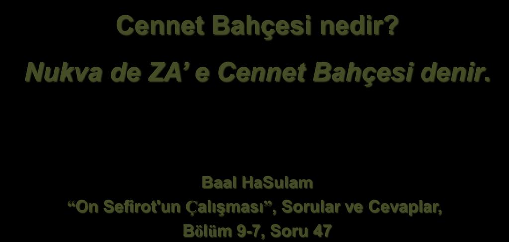 Cennet Bahçesi nedir?