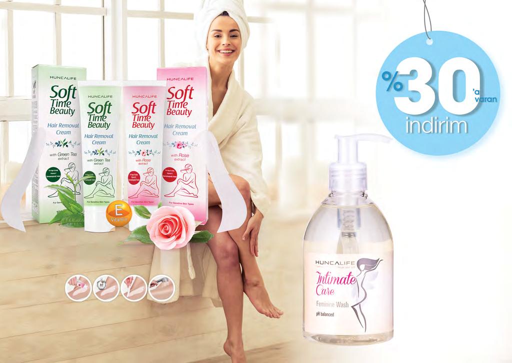 78 Yeşil Çay Özlü Hassas Ciltler için HuncaLife Soft Time Beauty Tüy Dökücü Krem 00 ml.