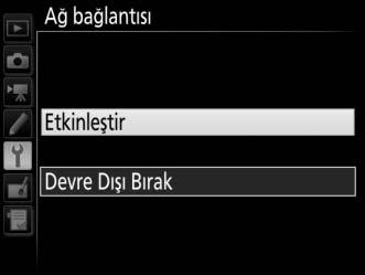 Menü Kılavuzu Bu bölümde Ağ menüsünde bulunan öğeler açıklanmaktadır. Donanım Seç B ayar menüsü Ağ Ağ türünü seçin (kablolu veya kablosuz LAN, 0 2).