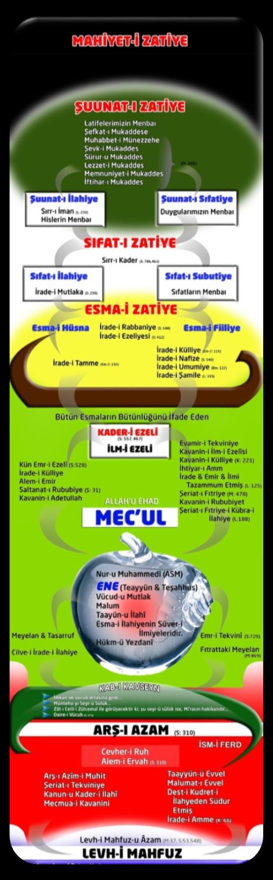 İNSANLIĞIN SERÜVENİ - 24-25 Vücud-u harici: Hüviyet-i Şahsiyem ve Hakikat-i İnsaniyem Şu anki huzurumuz Latife-i Rabbaniyenin Allah (cc) ı görmesidir.