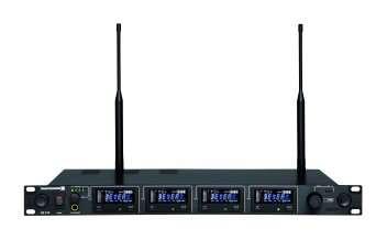 NE 914 UHF gerçek diversite alıcı, 4 kanal, 19" metal kasa, renkli LC-display ACT/SCAN-işlevi, PC kontrollu, rak montaj kiti ve anten taşıma kablo kiti ile 2,573.
