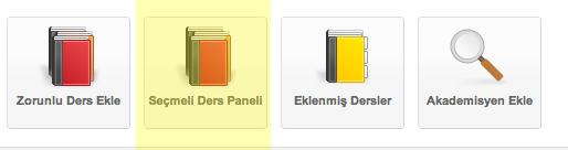seçildiği zaman, alttaki resimde görüldüğü gibi system, seçmeli dersleri listenin en altına taşıyacaktır.