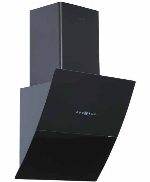 AKILLI DAVLUMBAZLAR SMART RANGE HOODS FDC-3314 & 90 cm, Siyah + Cam Gövde, Otomatik Açma Sistemi Pistonlu, Yıkanabilir Alüminyum Filtre, Uzaktan Kumandalı Dokunmatik Ekran Geri Dönüşümsüz Baca