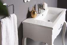 acrilic lacquer painted basin module with