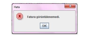 Göndericisi XML de XSLT yer vermemişse, E- Fatura/Uygulama Yanıtının E-Fatura Görüntüleyici ile görüntülenmesi aşamasında aşağıdaki soru ile