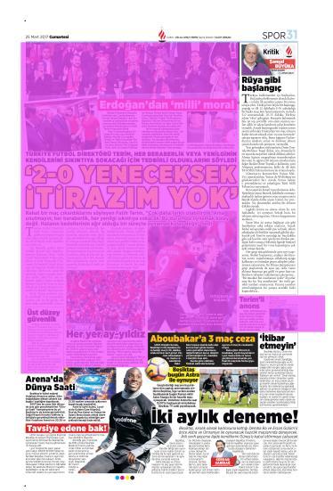 Sayfa : 31 İSTANBUL Tiraj