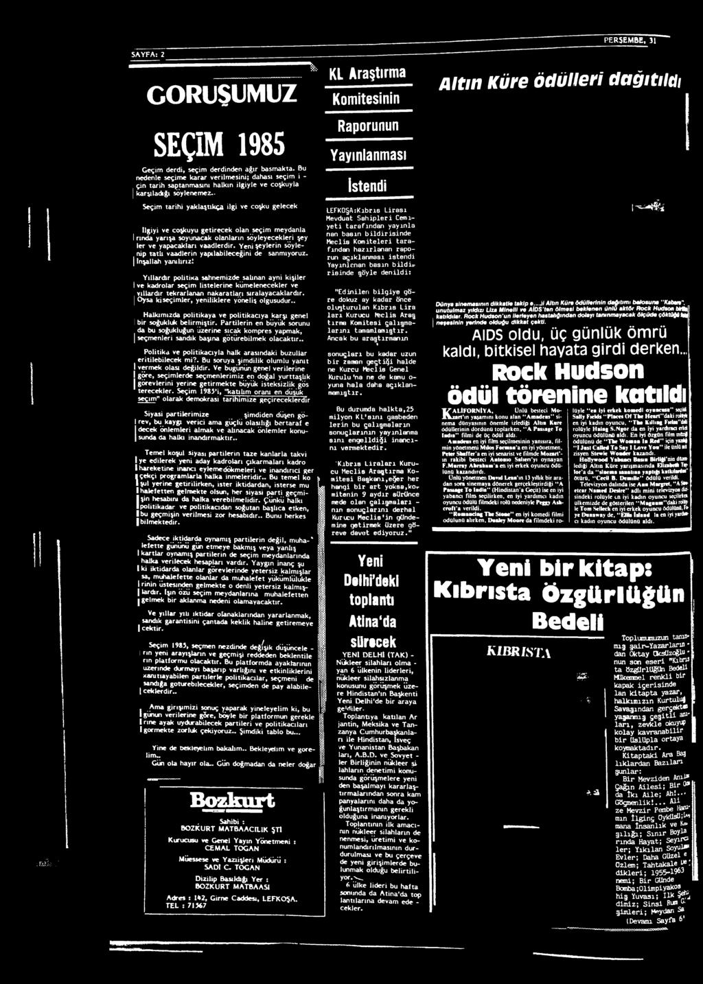 Yıllardır politika sahnemizde salınan ayni kişiler 1ve kadrolar seçim listelerine kümelenecekler ve vıllardır tekrarlanan nakaratları sıralayacaklardır.