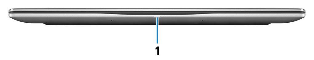 GUID-1830ED76-0D0D-4DCE-8DEE-EC5C633533F2 Görünümler Ön GUID-8BC3E7EF-5E69-4AF3-9BAF-88714FD92703 1 Güç ve pil durumu ışığı/sabit sürücü etkinlik ışığı Pil şarj durumu ya da sabit sürücü etkinliğini