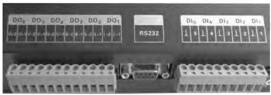 Dijital giriş ve çıkışlar Modbus Gateway, beş DI (dijital giriş) ve 5 DO (dijital çıkış) destekler. Bir adet de rezerve edilmiş çıkış vardır, DO6. DI1.