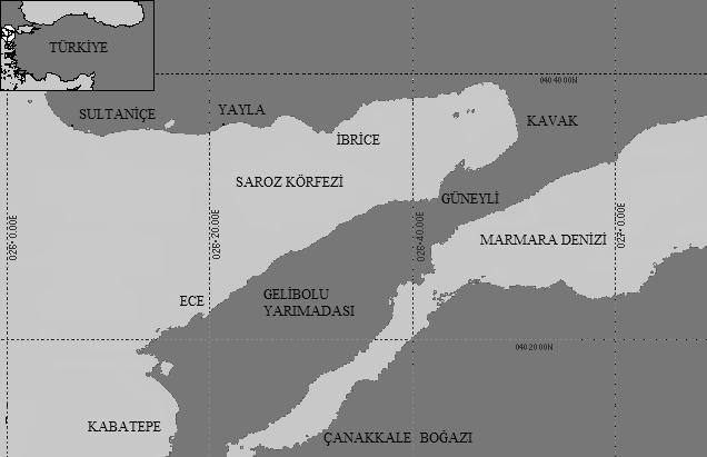 Ayaz ve ark., 2(): -505 (2008) Giriş Saroz Körfezi coğrafi konumu ve deniz özellikleri bakımından Türkiye nin önemli balıkçılık alanlarından biridir.