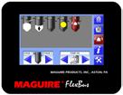 FlexBus Central Merkezi Conveying Besleme System Sistemi Components Sistem Ekipmanları FlexBus kontrol paneli 7 dokunmatik ekrana saip Maguire FlexBus Kontol Paneli ile doldurma, boşaltma, temizleme