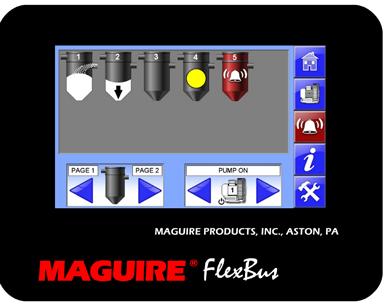 İster Siz Kurun, İster Biz Kuralım Maguire in FlexBus Merkezi Besleme Sistemi; 5 vakum pompası ile 240 plastik makinesine izmet edebilir.