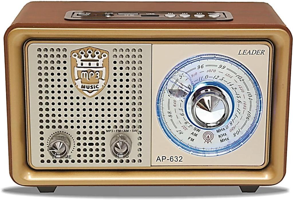 AM/FM/SW Modeli : AP-632 GENEL ÖZELLİKLER AM/FM/SW 1-5 7 bant