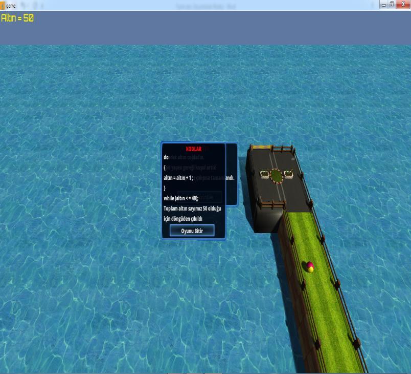 Do while bitiş ekranı Kodu görüntüle butonu ile do while döngüsünün çalışma yapısının kod şekli kullanıcılara