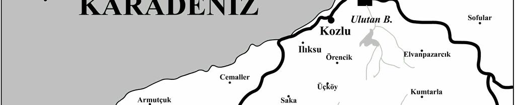 Karadenize yaklaşık 2 km mesafededir ve dışsal müdahalelere korunaklı bir konumdadır. 4.1.2 Örnekleme Bölgesinin Tahmini Günlük PM Değerleri 4.1.2.1 Endüstriden Kaynaklanan PM Bölgede endüstriden kaynaklanan hava kirliliği, maden, enerji, metalürji, kağıt ve tuğla sektörleri olarak incelenebilir.