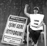 Direnişçi Entes işçisi Gülistan Kobatan: Krizin faturasının işçilere ödetilmesine, kadın işçilere dayatılan ağır sömürüye karşı, örgütlülüğüme sahip çıkmak için direniyorum!