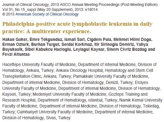 Philadelphia positive Acute Lymphoblastic Leukemia in Daily Practice: A