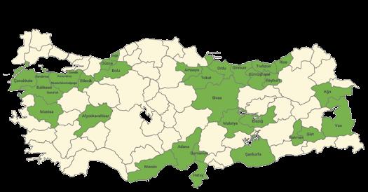 Operasyon Haritası 2,1 milyon Abone 27 İl merkezi 135 İlçe 21 Faaliyet Bölgesi Aksa Doğalgaz Operasyon Haritası Türkiye de bulunan 68 lisans bölgesinin 21 inde faaliyet gösteren Aksa Doğalgaz