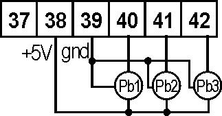 XC660D -7x0xx- veya XC660D -7x2xx- Terminal:29 (+) Terminal: 1 (+) Terminal:30 (-) Terminal: 3 (-) VC660 5.4 Prob Bağlantıları 5.4.1 Genel uyarılar Basınç probu (4-20mA veya rasyometrik): Polariteyi dikkate alın.