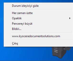 Kullanmadan Önce Hazırlık Durum Monitörü simgesi Durum Monitörü çalışırken simgesi görev çubuğu bildirim alanında görüntülenir. İmleci simgenin üzerine getirdiğinizde, yazıcının adı görüntülenir.