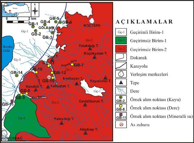 3.2. Hidrojeoloji Çalışma alanı içerisinde Ergenli dere, Sarı dere, Sar dere, Acıdere gibi mevsimsel akışı olan dereler ile içme-sulama amaçlı kullanılan çeşitli derinliklerde kuyular bulunmaktadır.