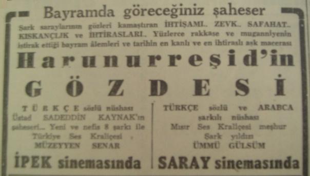 Ayla, Sabite Tur Gülerman, Hamiyet Yüceses, Bekir Sıtkı Sezgin, Mediha Demirkıran, Müzeyyen Senar, Perihan Altındağ Sözeri, Alaeddin Yavaşça gibi