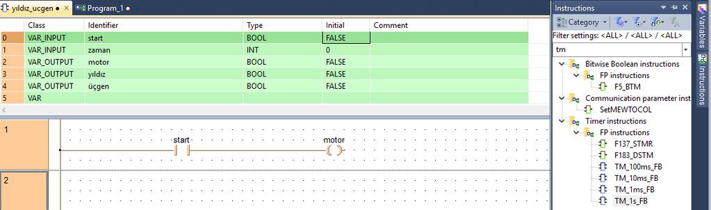 Fonksiyon blok içerisine timer eklemek istediğimizde eğer fonksiyon bloğunu birden fazla yerde kullanıyorsak sonunda FB ile ifade edilen