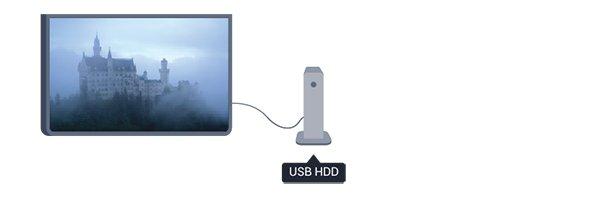 1 TV Turu 1.1 TV'yi duraklatma ve kayıtlar Bir USB Sabit Sürücü bağlarsanız dijital bir TV kanalının yayınını duraklatabilir ve kaydedebilirsiniz.